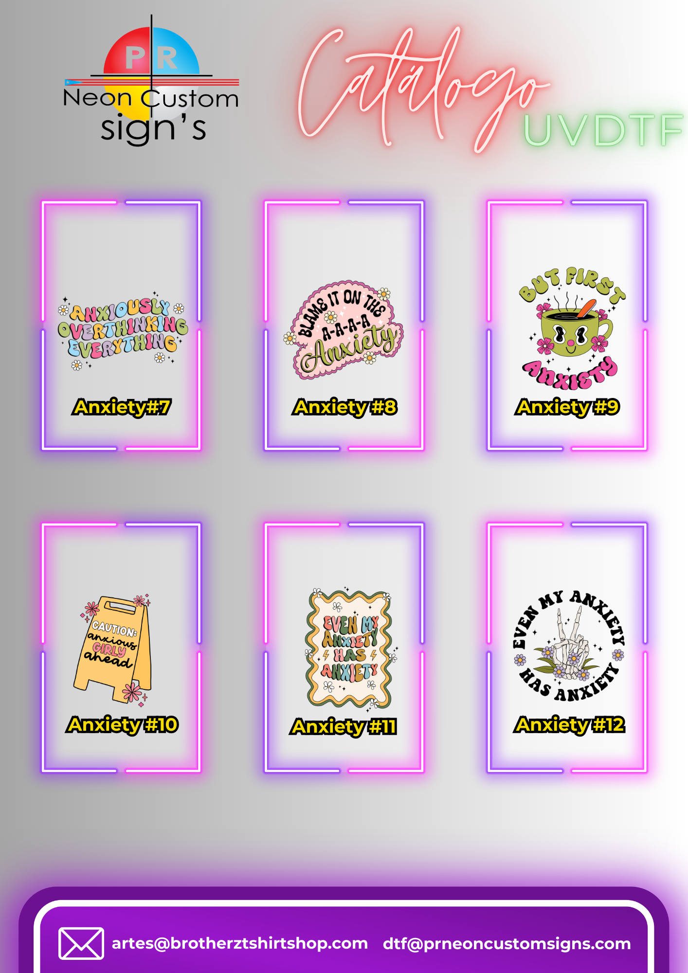 Anxiety Stickers 1.5"