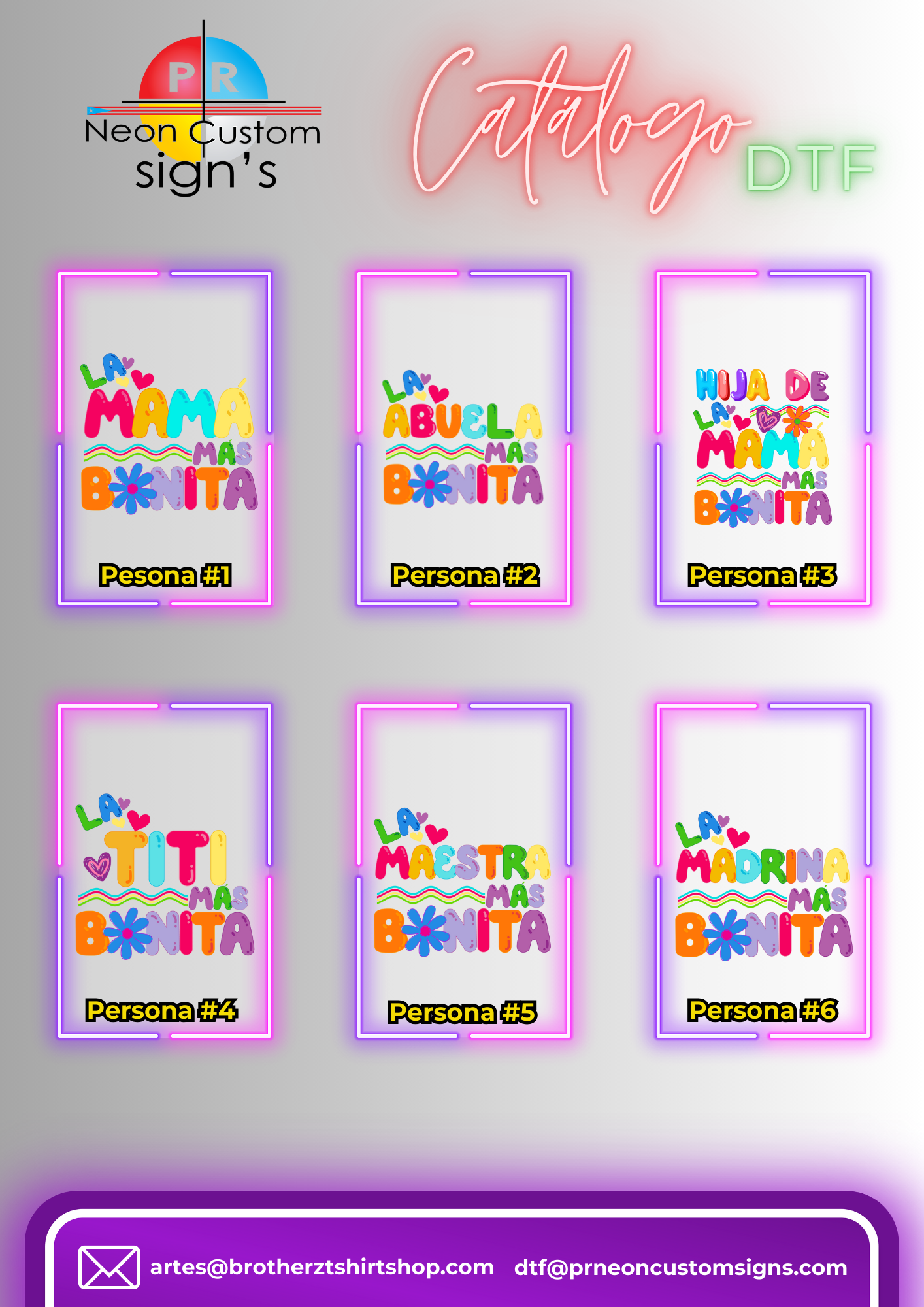 DTF Persona Más Bonita