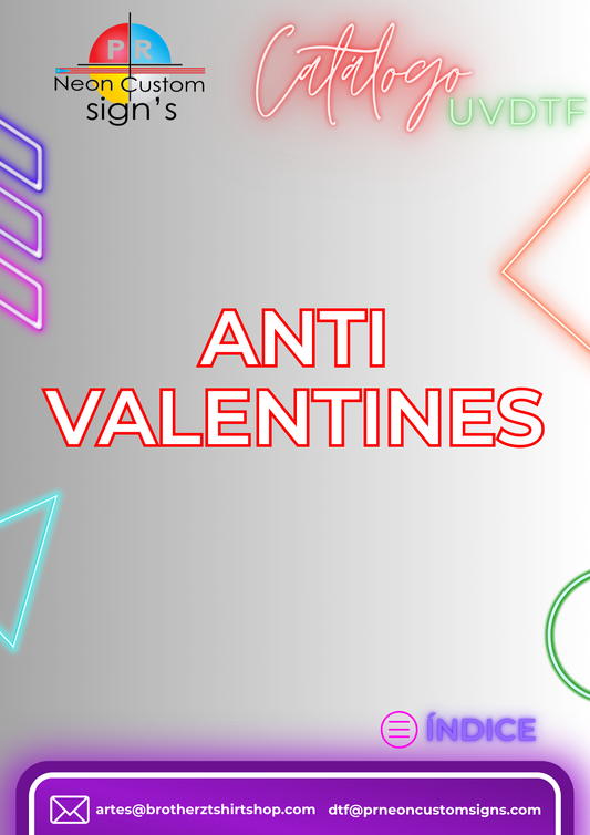 Anti Valentines Stickers 1.5"