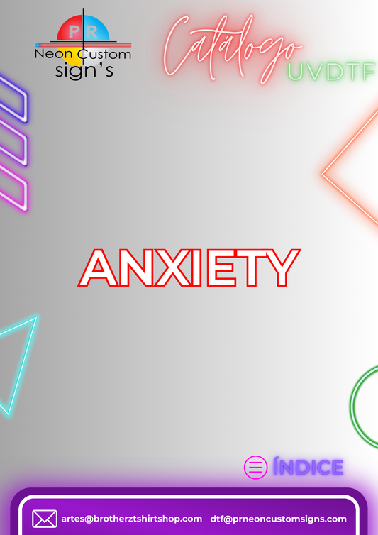 Anxiety Stickers 1.5"