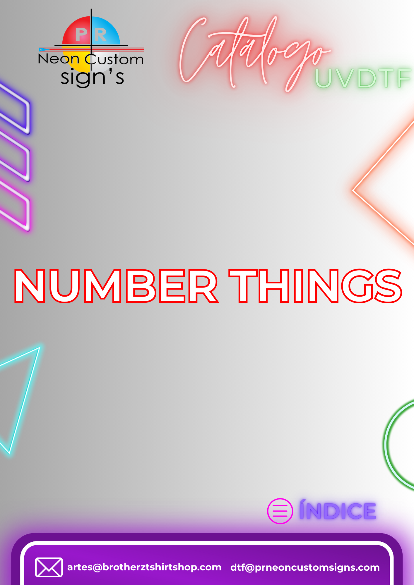 Number Things Stickers 1.5"