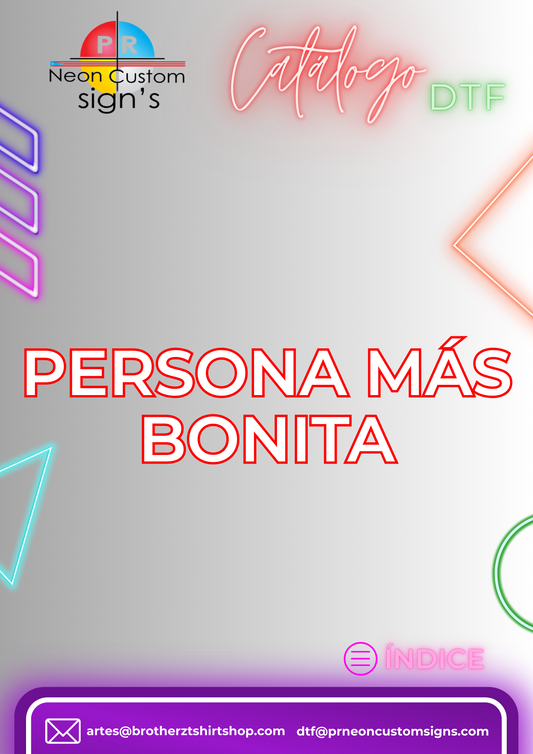 DTF Persona Más Bonita