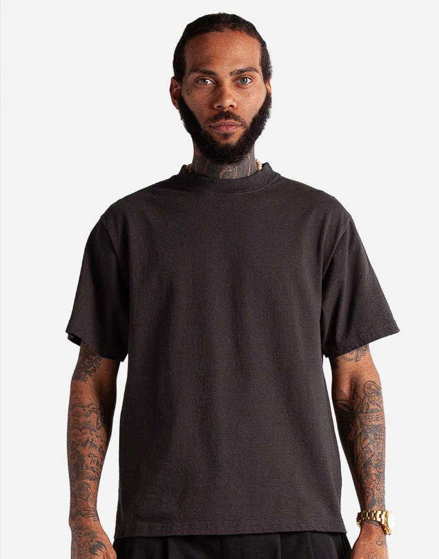 Shaka Wear Mens's Cropped Heavyweight T-Shirt